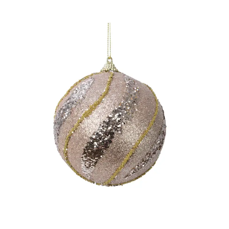 Ultime Pezzi Palla di natale glitter 10cm