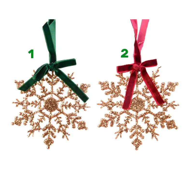 Pendaglio fiocco di nece glitterato Sconto