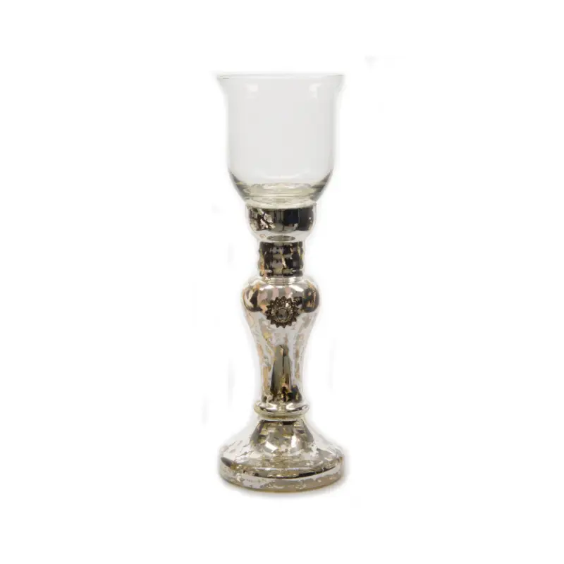 Candelabro in vetro argento Bestseller