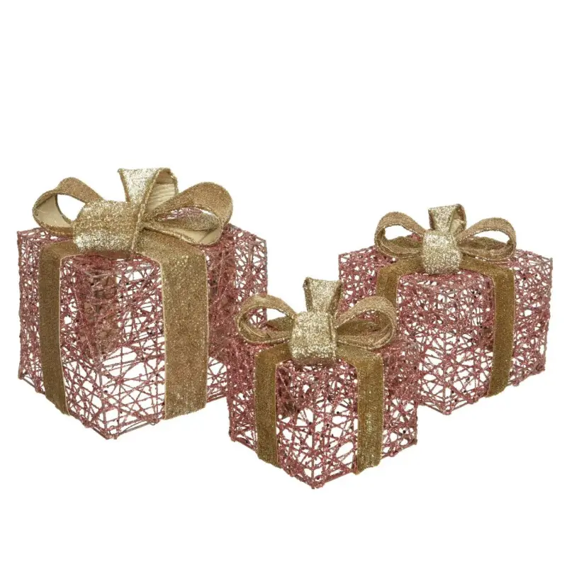 A Buon Prezzo Pacco regalo rosa con fiocco