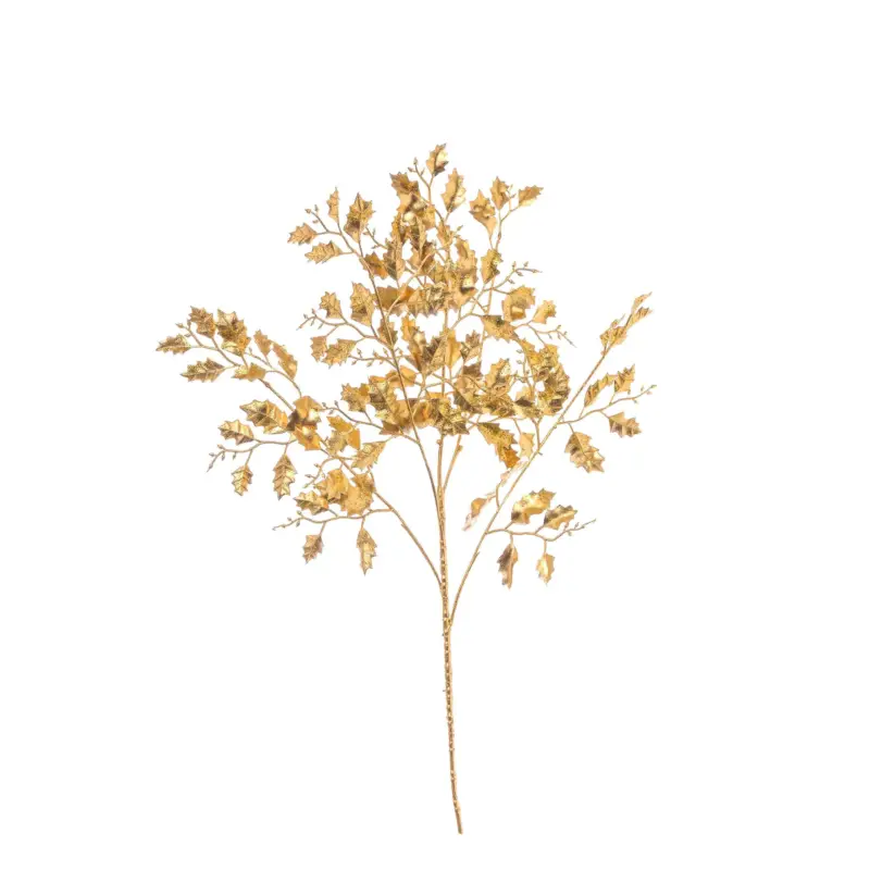 Ramo agrifoglio Gold 86 cm Prezzo Di Fabbrica