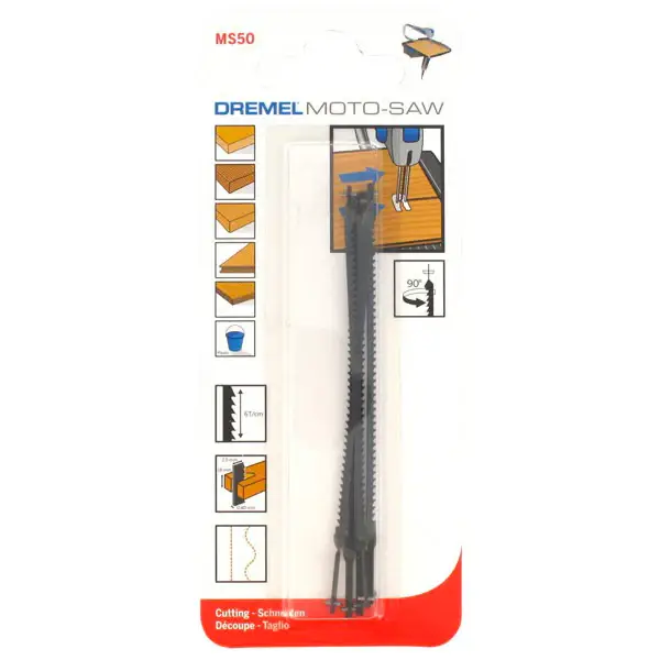 5 lame taglio legno multiuso Dremel Economico