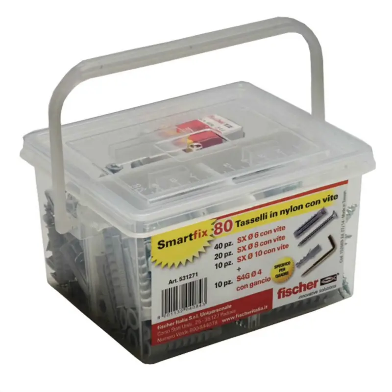 Tasselli Fischer in Nylon SmartFix 80Pz Direttamente Dal Produttore