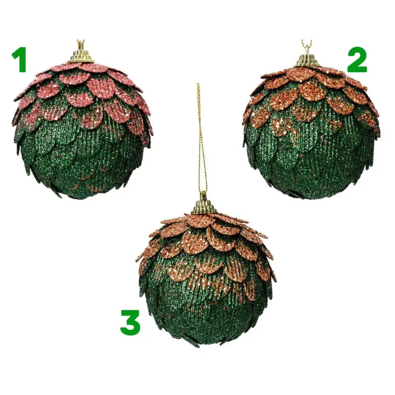 Pallina di natale in velluto 8 cm Compra Adesso