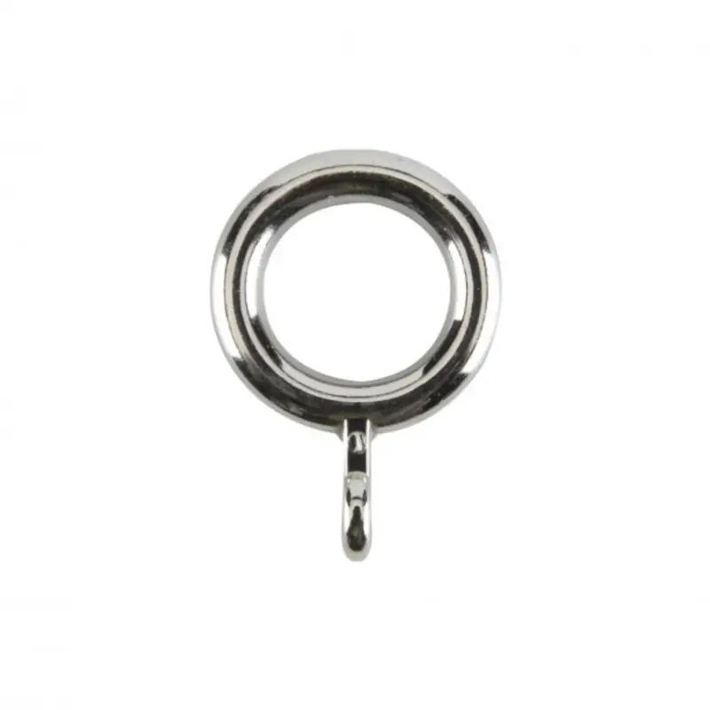 Offerta Limitata Anelli in metallo cromato per tende 10Pz 12mm