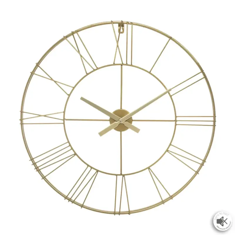A Buon Prezzo Orologio da parete vintage in metallo Ø70cm – Oro