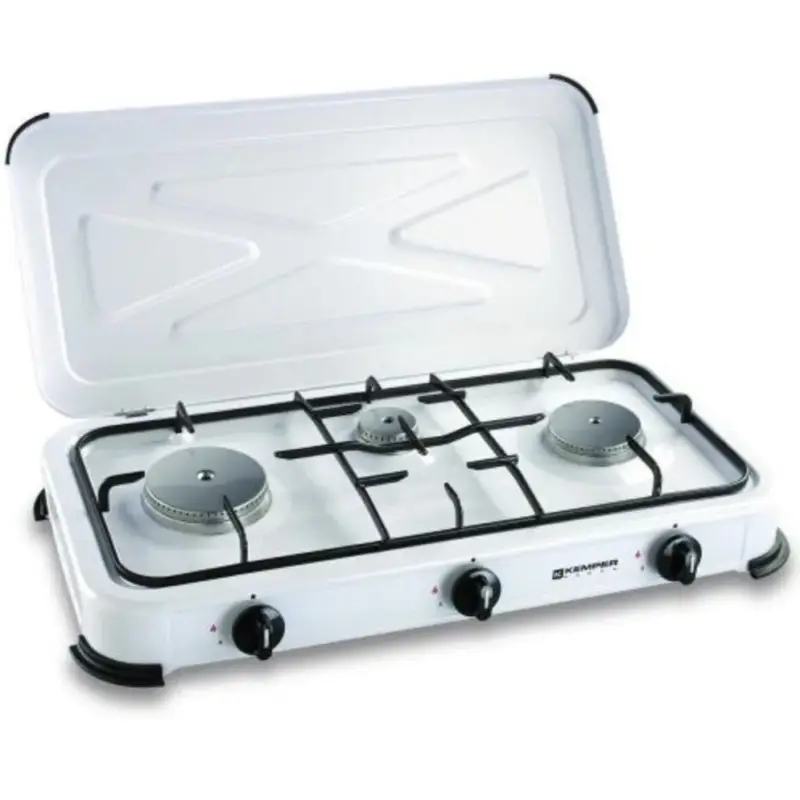 Fornello 3 fuochi con coperchio Offerta Limitata