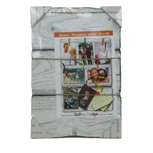 Prezzo Conveniente Portafoto da appendere shabby White board 35X50 - LUPIA