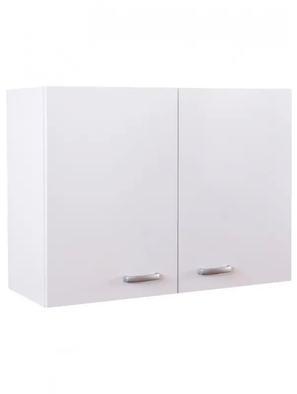 BASIC - Pensile cucina 2 ante con ripiano 80 cm bianco Sconto