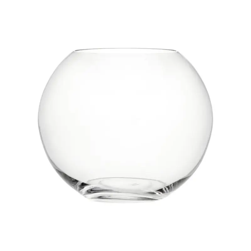 Miglior Prezzo Vaso in vetro rotondo e sferico per acqua, fiori e piante Ø 21 x h 17 cm
