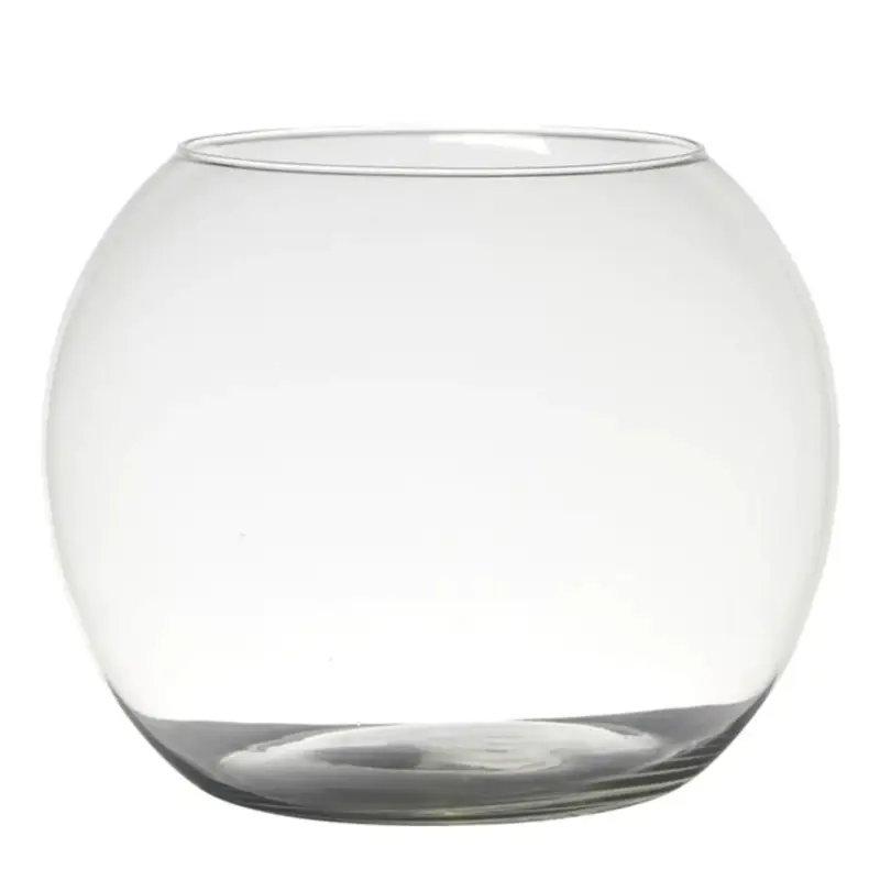 Vaso in vetro rotondo e sferico per acqua, fiori e piante Ø 25 x h 20 cm Bestseller