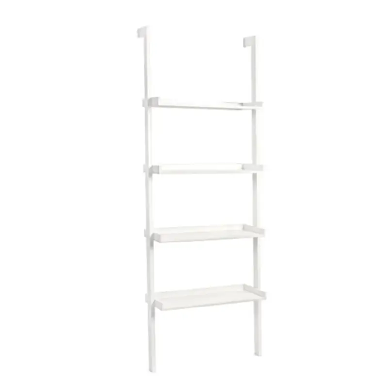 Spedizione Espresso Scaffale in Legno Bianco "Porthos" porta asciugamani e libreria h 180 cm