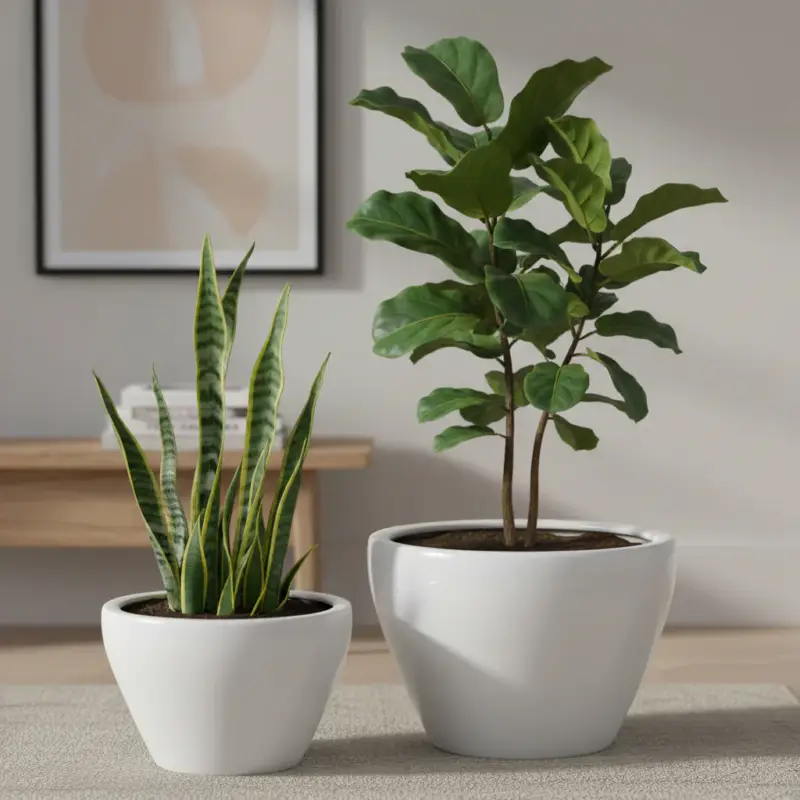 Set 2 vasi decorativi "Svas" per piante e fiori arredamento moderno Must-Have