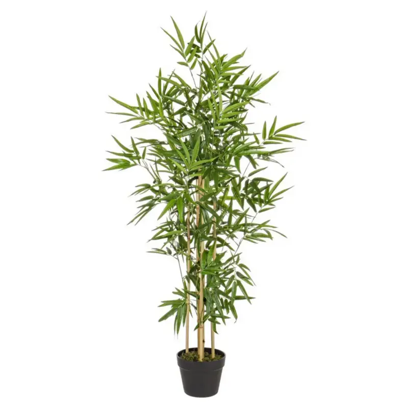 Prezzo Ridotto Pianta artificiale moderna con vaso "Bamboo in materiale sintetico da h 130 cm