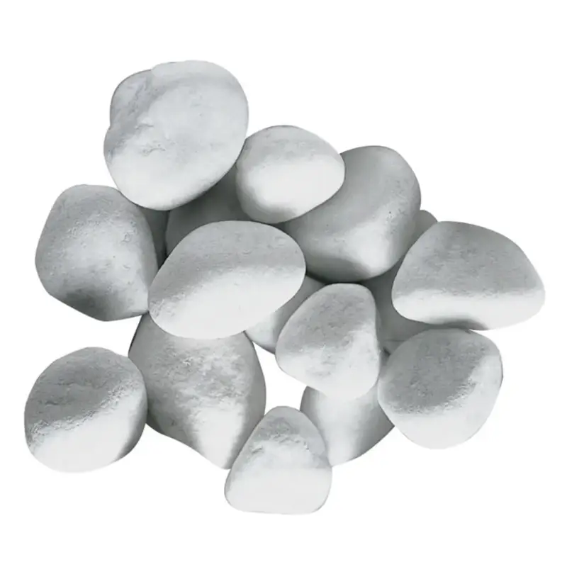 Vendita Finale Ciottoli marmo bianco Carrara, sassi decorativi per giardini, 25-40 mm 1 kg