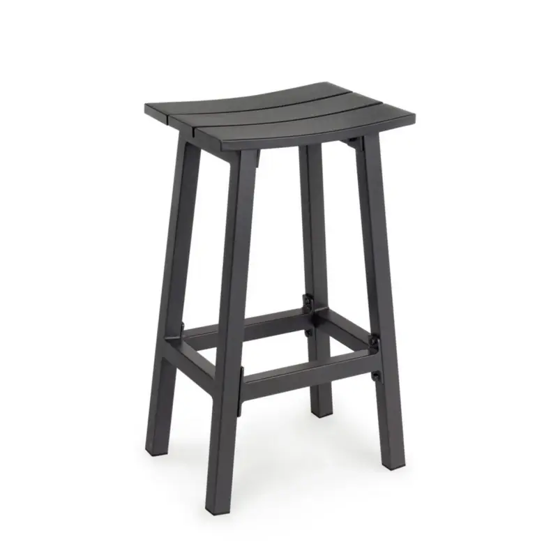 Nuova Collezione Sgabello da bar "Skipper" con struttura in alluminio, seduta comoda per esterno, da 71 cm
