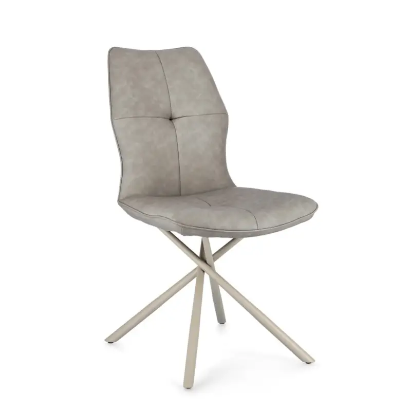 Sedia "Kepler" con gambe in acciaio verniciato a polvere epossidica, per arredo interno 50 x 66 x h 94 cm Soddisfatti O Rimborsati