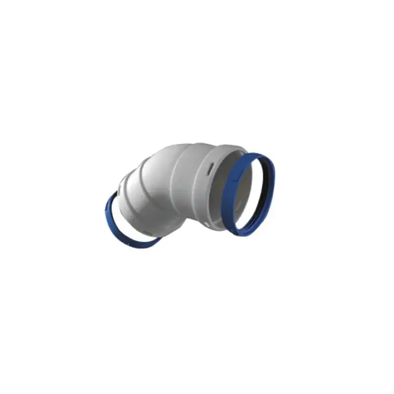 Occasione Curva 45 gradi femmina-femmina in alluminio estruso d80 mm e sp 1 mm