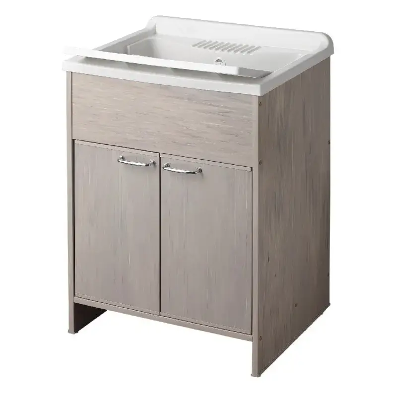 Lavatoio in resina 60x50 in kit colore rovere Offerta Speciale