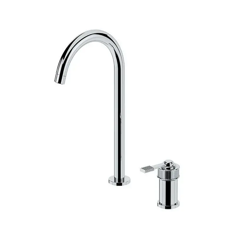 Miscelatore monocomando per lavabo a due fori, con bocca L - serie Atelier Bestseller