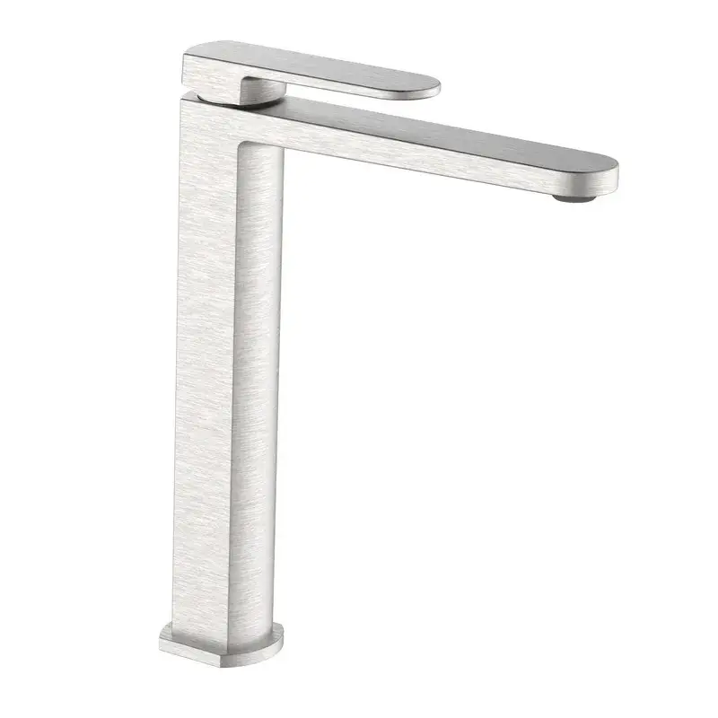 Miscelatore lavabo alto acciaio spazzolato senza piletta - serie Venere Miglior Prezzo