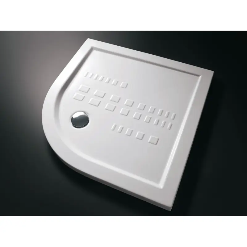 Piatto doccia semicircolare in ceramica H.10 - 80x80 Cm Prezzo Conveniente