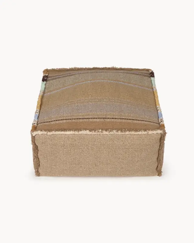 Offerta Lampo Pouf in cotone realizzato a mano Handloom Puebla