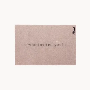 Promo Stagionale Zerbino lavabile con scritta "Who invited you?" Andy