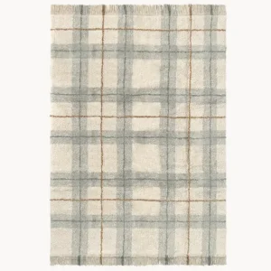 Promo Stagionale Tappeto lavabile in cotone realizzato a mano Tartan