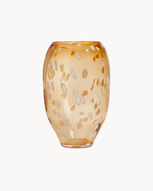 Vaso in vetro grande dipinto a mano Jali Occasione Imperdibile