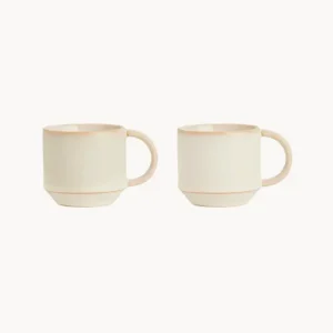 Set 2 tazzine in terracotta realizzate a mano Yuka Prezzo Scontato